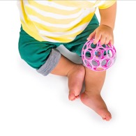 OBALL Hračka Rattle 10 cm 0 m+ - růžová